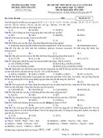 Đề thi thử hóa học THPTQG 2019 lần 1 trường THPT chuyên đại học vinh – nghệ an 