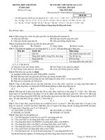 Đề thi thử THPT quốc gia 2019 môn hóa học trường THPT chuyên bắc ninh lần 1 