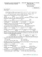 Đề thi thử THPT quốc gia 2019 môn hóa học lần 1 trường đoàn thượng – hải dương 