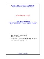 Giúp học sinh lớp 5 học tốt các bài toán về hình thang 