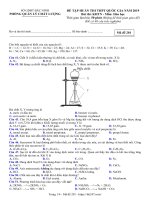 Đề tập huấn thi THPT quốc gia 2019 môn hóa học sở GDĐT bắc ninh 