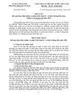 Báo cáo tình hình PT KT-XH 6 tháng đầu năm, NV 6 tháng cuối năm 2019 (bản để họp HĐND kỳ thứ 8 năm 2019)