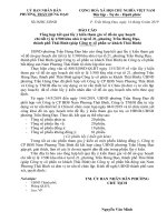 Báo cáo Tổng hợp kết quả lấy ý kiến tham gia về Nhiệm vụ Quy hoạch chi tiết tỷ lệ 1-500 khu nhà ở tại khu đất Dự án Trung tâm kinh doanh dịch vụ thương mại tổng hợp 21