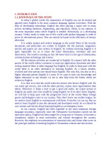 APPLYING SOME TECHNIQUES TO HELP PUPILS OF GRADE 12 AT NHU THANH SECONDARY AND HIGH SCHOOL DO READING COMPREHEN 