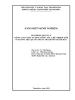 Giải pháp quản lý nâng cao chất lượng công tác chủ nhiệm lớp ở trường THCS quang trung TP thanh hóa 