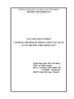Áp dụng mô hình 5s trong công tác quản lý tại trường THCS định tân 