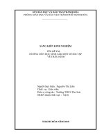 Hướng dẫn học sinh giải một số bài tập về thấu kính 