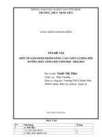 Một số giải pháp nhằm nâng cao chất lượng bồi dưỡng học sinh giỏi năm học 2018   2019 