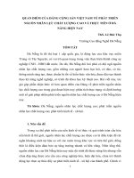 QUAN điểm của ĐẢNG CỘNG sản VIỆT NAM về PHÁT TRIỂN NGUỒN NHÂN lực CHẤT LƯỢNG CAO và THỰC TIỄN ở đà NẴNG HIỆN NAY