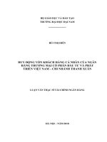 Huy động vốn khách hàng cá nhân của ngân hàng thương mại cổ phầnt đầu tư và phát triển việt nam   chi nhánh thanh xuân