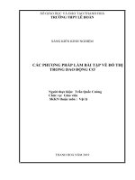 Các phương pháp làm bài tập vẽ đồ thị trong dao động cơ 