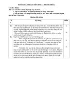 DAP AN DE CHINH THUC SINH 11 