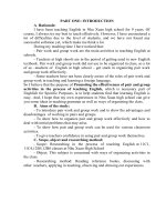 Promoting the effectiveness of pair and group activities in the process of teaching english 