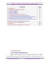 Some information technology applications for the students in grade 7 at nguyen chich secondary school 