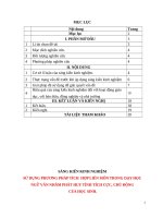 SỬ DỤNG PHƯƠNG PHÁP TÍCH hợp LIÊN môn TRONG dạy học NGỮ văn NHẰM PHÁT HUY TÍNH TÍCH cực, CHỦ ĐỘNG của học SINH  