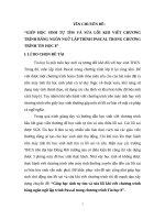 Chuyên đề: GIÚP HỌC SINH TỰ TÌM VÀ SỬA LỖI KHI VIẾT CHƯƠNG TRÌNH BẰNG NGÔN NGỮ LẬP TRÌNH PASCAL TRONG CHƯƠNG TRÌNH TIN HỌC 8