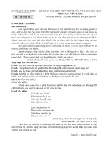 Đề khảo sát kiến thức ngữ văn THPT lần 1 năm 2019 sở GDĐT vĩnh phúc 