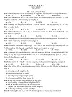 10 đề kiểm tra HKI vật lý 9 có đáp án 100%TN