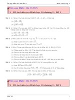 4 đề ôn tập kiểm tra một tiết chương 1 hình học 10  vecto tọa độ