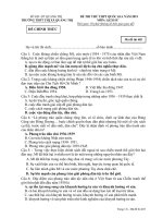 Đề thi thử THPT quốc gia 2019 môn lịch sử trường thị xã quảng trị lần 1 