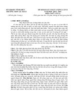 Đề khảo sát ngữ văn 12 lần 2 năm 2018 – 2019 trường lê xoay – vĩnh phúc 