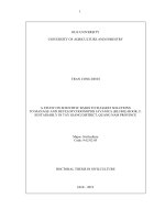 Nghiên cứu cơ sở khoa học nhằm đề xuất giải pháp quản lý và phát triển bền vững cây đảng sâm (codonopsis javanica (blume) hook  f  ) tại huyện tây giang, tỉnh quảng nam tt tiếng anh 