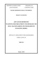 Nghiên cứu công nghệ xử lý triệt để nước thải sinh hoạt bằng bể lọc vật liệu lọc nổi tự rửa tt tiếng anh 