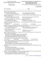 Đề thi thử lịch sử THPT QG 2019 trường nguyễn trung thiên hà tĩnh lần 2 