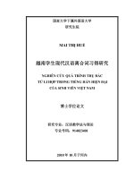 Nghiên cứu quá trình thụ đắc từ li hợp trong tiếng hán hiện đại của sinh viên việt nam