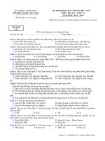 Đề thi chuyên đề địa lí 12 lần 3 năm 2018 – 2019 trường liễn sơn – vĩnh phúc 