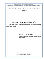 Bai Thu Hoach Cuoi Khoa Lop Cap Phong K4_Vinh Long - Lê Thị Thanh Nga