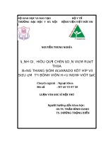 ĐÁNH GIÁ HIỆU QUẢ CHẨN đoán VIÊM RUỘT THỪA BẰNG THANG điểm ALVARADO kết hợp với SIÊU âm  tại BỆNH VIỆN hữu NGHỊ VIỆT đức 