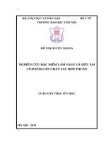 NGHIÊN cứu đặc điểm lâm SÀNG và SIÊU âm CỦA VIÊM gân CHÀY SAU đơn THUẦN 