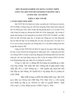 skkn một số KINH NGHIỆM xây DỰNG và PHÁT TRIỂN CÔNG tác đội TNTP hồ CHÍ MINH ở TRƯỜNG THCS 