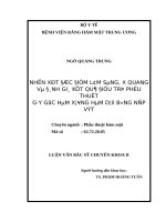 NHẬN xét đặc điểm lâm SÀNG, x QUANG và ĐÁNH GIÁ kết QUẢ điều TRỊ PHẪU THUẬT gãy góc hàm XƯƠNG hàm dưới BẰNG nẹp vít 