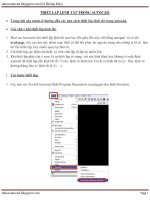 THIET LAP LENH TAT TRONG AUTOCAD