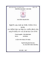 Nghiên cứu một số đặc điểm lâm sàng, mô bệnh học và hóa mô miễn dịch của ung thư biểu mô vú có bộ ba âm tính 