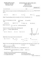 ĐỀ THI KHẢO SÁT CHẤT LƯỢNG LẦN I MÔN: TOÁN 11