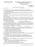 Đề khảo sát GDCD 12 lần 2 năm 2018 2019 trường lê xoay vĩnh phúc 