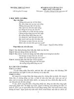 ĐỀ KHẢO SÁT LỚP 10LẦN 1 MÔN: NGỮ VĂN LỚP 10