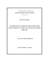 Giải pháp nâng cao hiệu quả hoạt động kinh doanh ví điện tử ví việt của ngân hàng bưu điện liên việt 