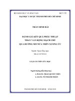 Ðánh giá kết quả phẫu thuật thay van động mạch chủ qua đường mổ nửa trên xương ức (FULL TEXT)