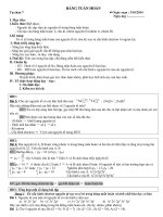 Giáo án tự chọn Hóa học 10  tiết 7: bảng tuần hoàn các nguyên tố hóa học