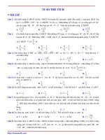 Bài tập tỉ số thể tích khối đa diện có lời giải chi tiết 