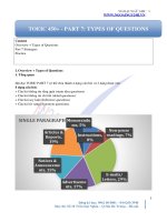 TOEIC 450 PART 7 TYPES OF QUESTIONS 