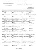 Đề kiểm tra giữa kỳ 1 toán 11 năm 2019 2020 trường lý thái tổ bắc ninh 