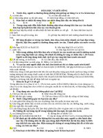 Câu hỏi trắc nghiệm Hóa học và đời sống