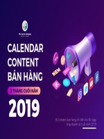 Calendar content ban hang 3 thang cuoi nam 2019 final