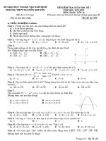 Đề kiểm tra giữa kỳ 1 toán 10 năm 2019 2020 trường nguyễn khuyến nam định 