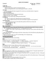 Giáo án tự chọn Hóa học 10  tiết 6: bảng tuần hoàn các nguyên tố hóa học